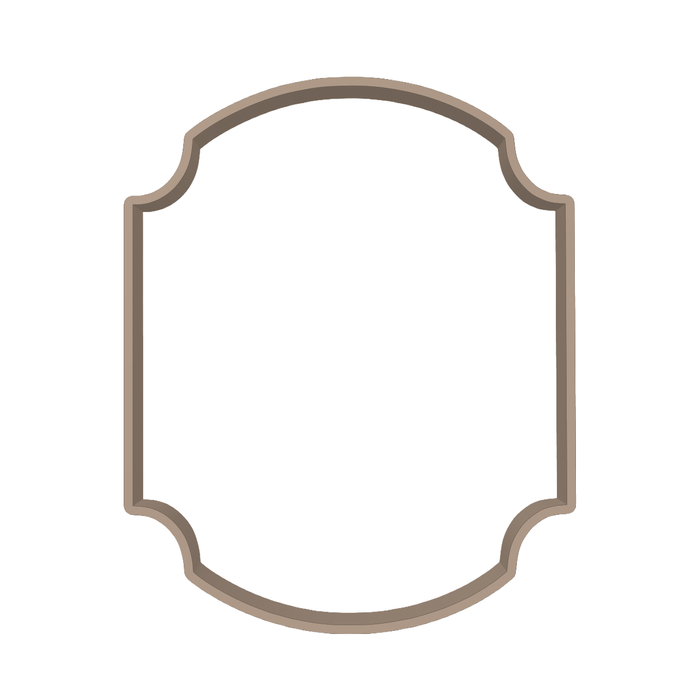 Keramik-Ausstecher Schild No.2