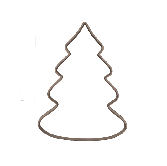 Weihnachtsbaum Ausstecher zum Töpfern  mit runder Form