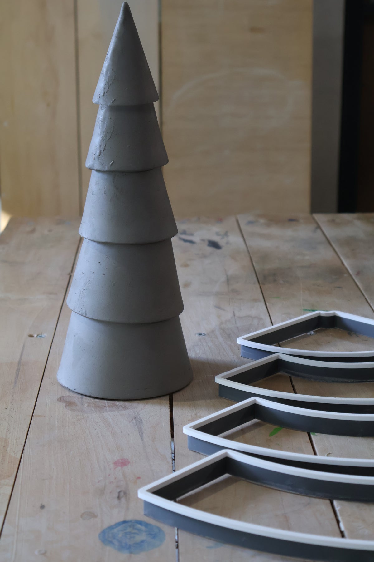 Großer 3D Tannenbaum Keramik-Ausstecher Set 5-teilig  - ca. 30 cm - | Töpferwerkzeug für Weihnachtsdeko (Kopie)