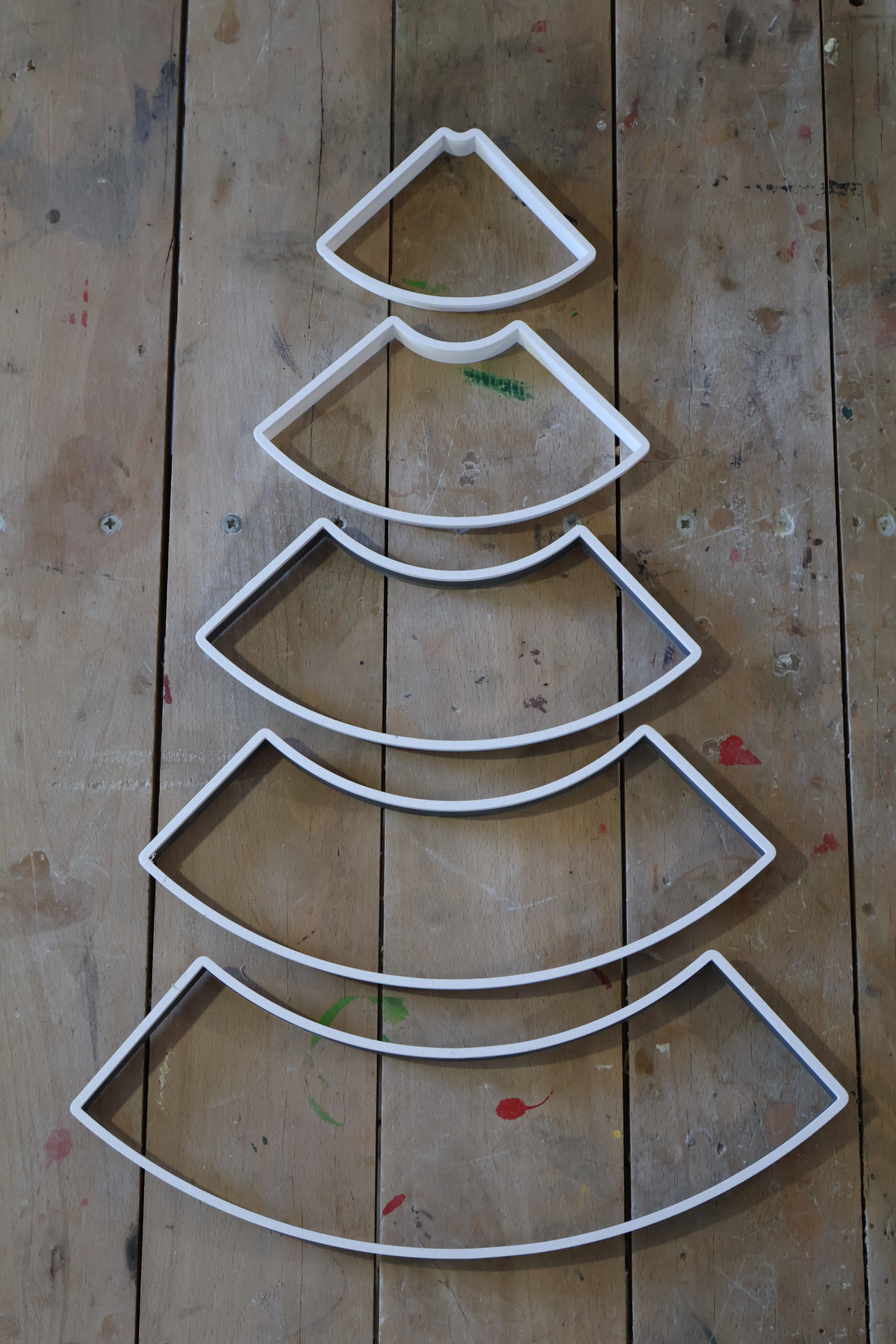 Großer 3D Tannenbaum Keramik-Ausstecher Set 5-teilig  - ca. 30 cm - | Töpferwerkzeug für Weihnachtsdeko (Kopie)